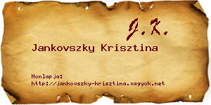 Jankovszky Krisztina névjegykártya