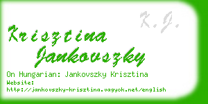 krisztina jankovszky business card